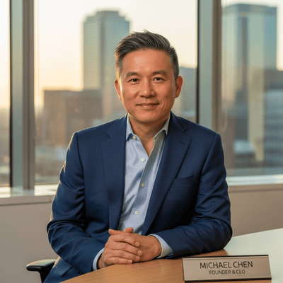 Headshot of Michael Chen, CEO